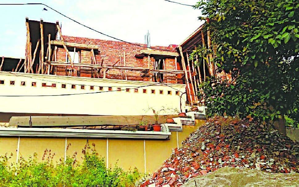 There to stop the illegal construction