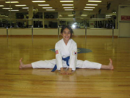 judo karate training in school.