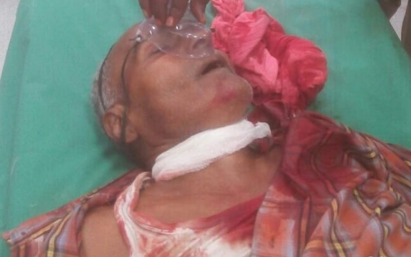 man tries to commit suicide infront cm office