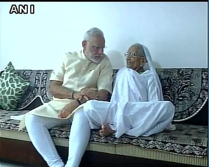 Watch: PM Modi meets his mother on his birthday