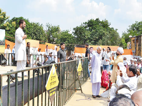 Farmers battered, Modi traveled abroad cool: Rahul