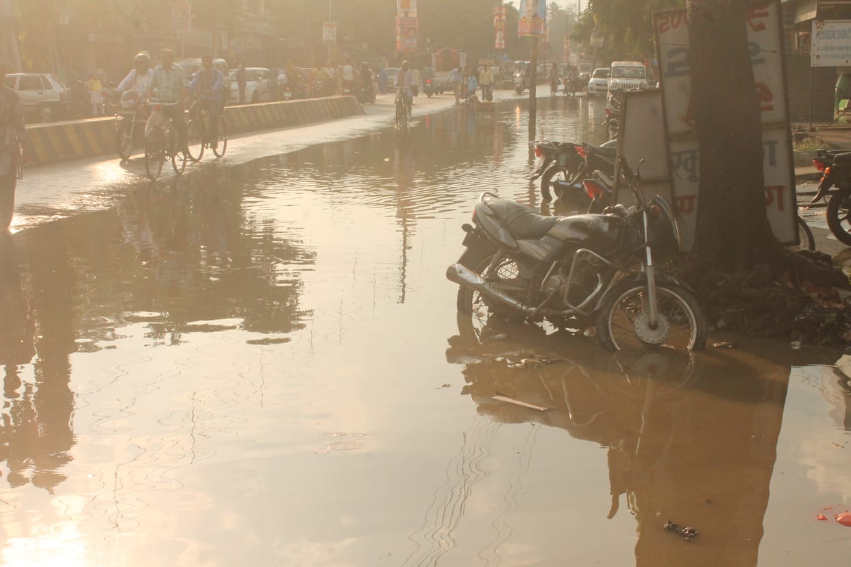 water logging in the city