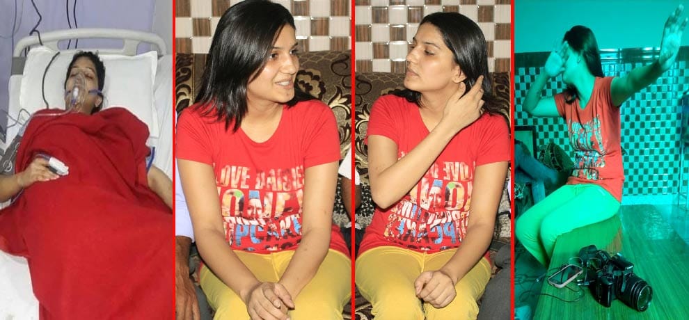 First picture of sapna after she came back from hospital, showed his bold style