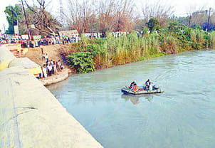 The young man jumped into the Ganga Canal