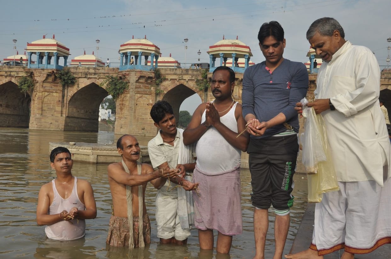 Fathers sought blessings with libation