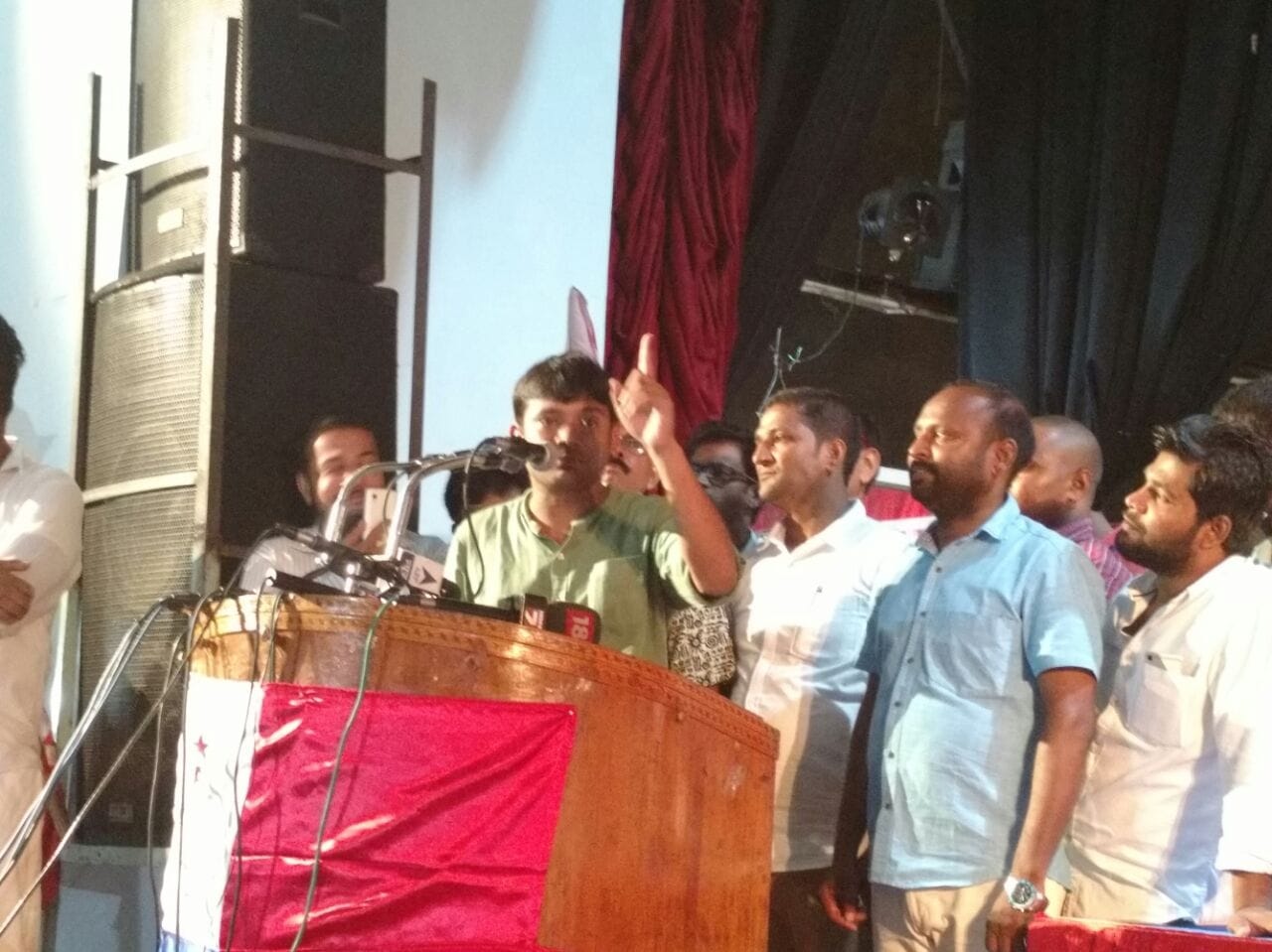 kanhaiya kumar attacks BJP and RSS over ram mandir issue.