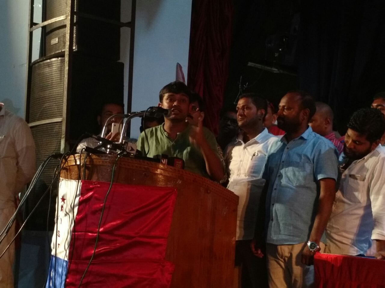 Kanhaiya kumar in lucknow.