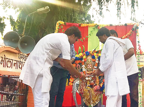 Vishwakarma anniversary procession fired