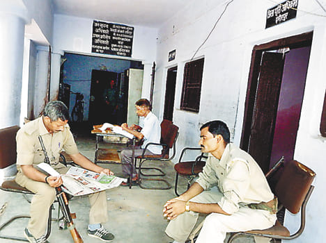 Police presence in the catering operations office