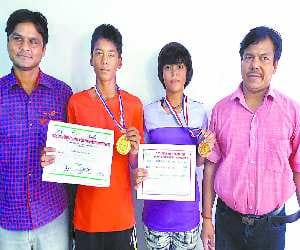 Mbisiys won gold in the Asian Junior U-14 lawn tennis