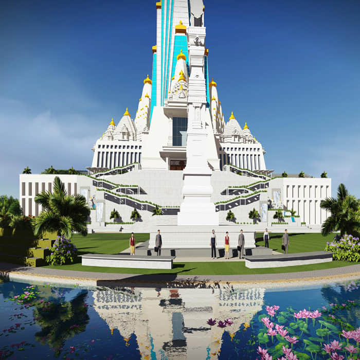 world's tallest temple Chandrodaya Mandir is building in Vrindavan