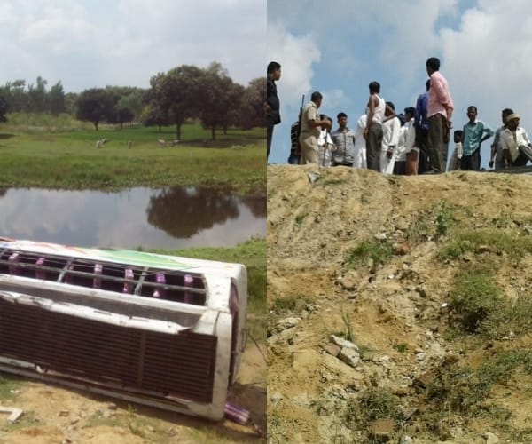 big bus accident in bahraich.