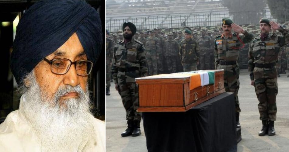 CM Badal Parkash singh badal on uri attacks