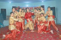 cultural programme, students perform, dancing, kaithal