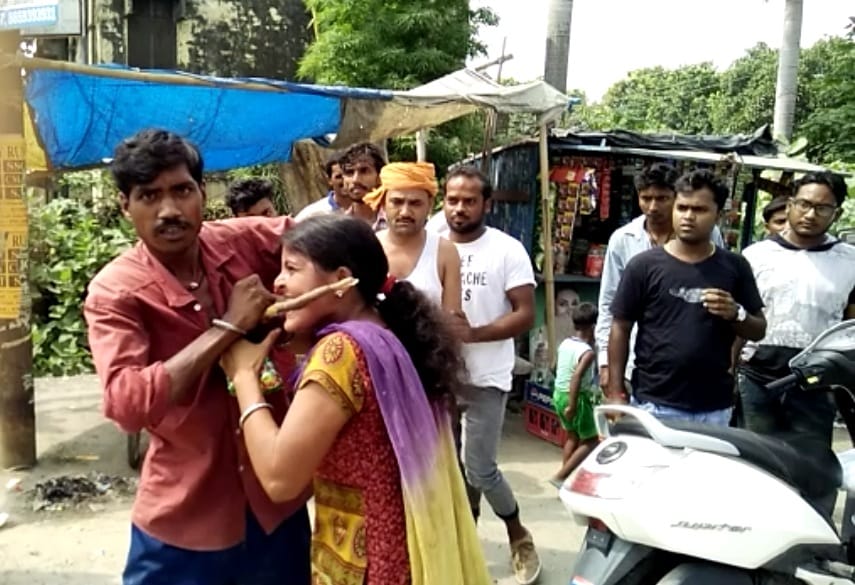 wife beaten his husband in nainital