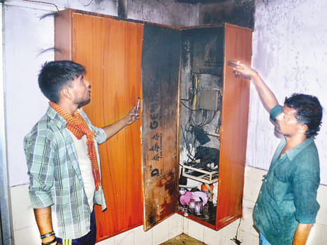 fire in cabin