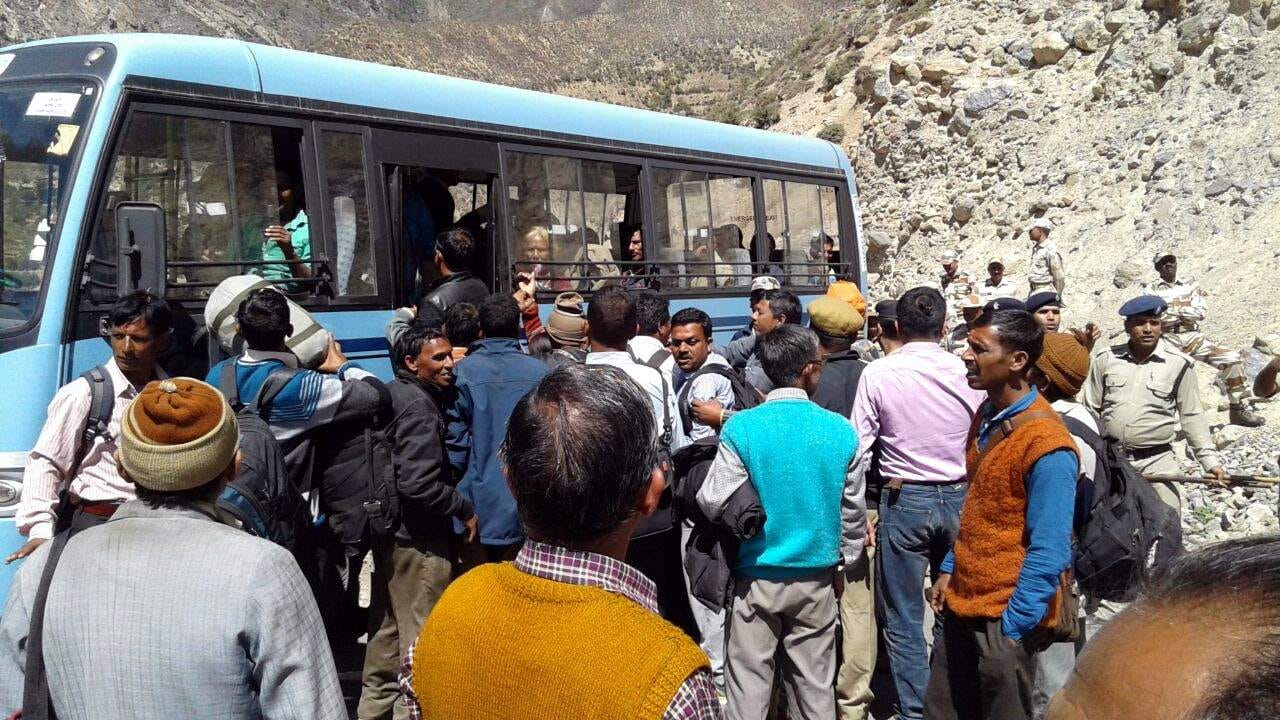 ITBP stopped guerilla march before china border area.
