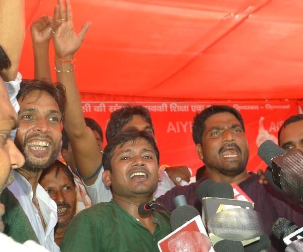 kanhaiya kumar no entry in varanasi