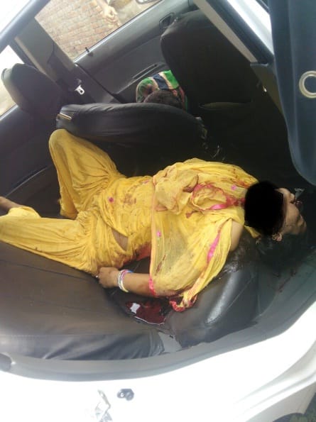 mother and son found the body, drunken husband was sitting in the car