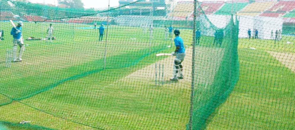 Indian team sweat shed in net practice