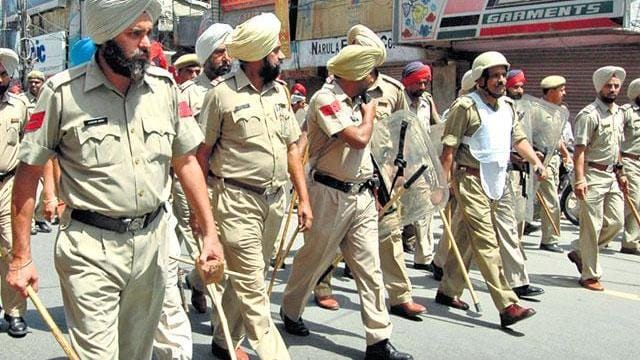 Police security is very tight in punjab various district