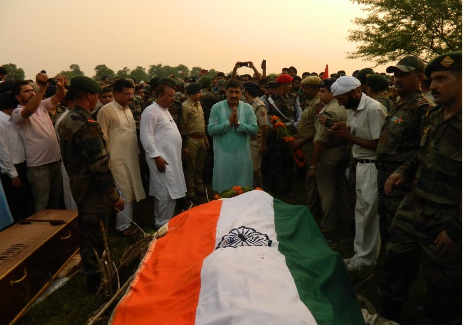 tributes to the soldiers of Samba Ravi paul