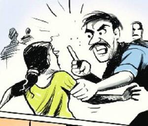 neighbor beaten with sticks mother son  