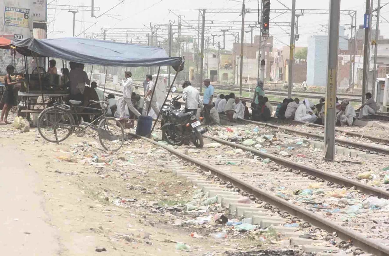 People are forced to defecate in the open city
