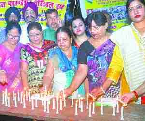Candles in memory of Martyrs