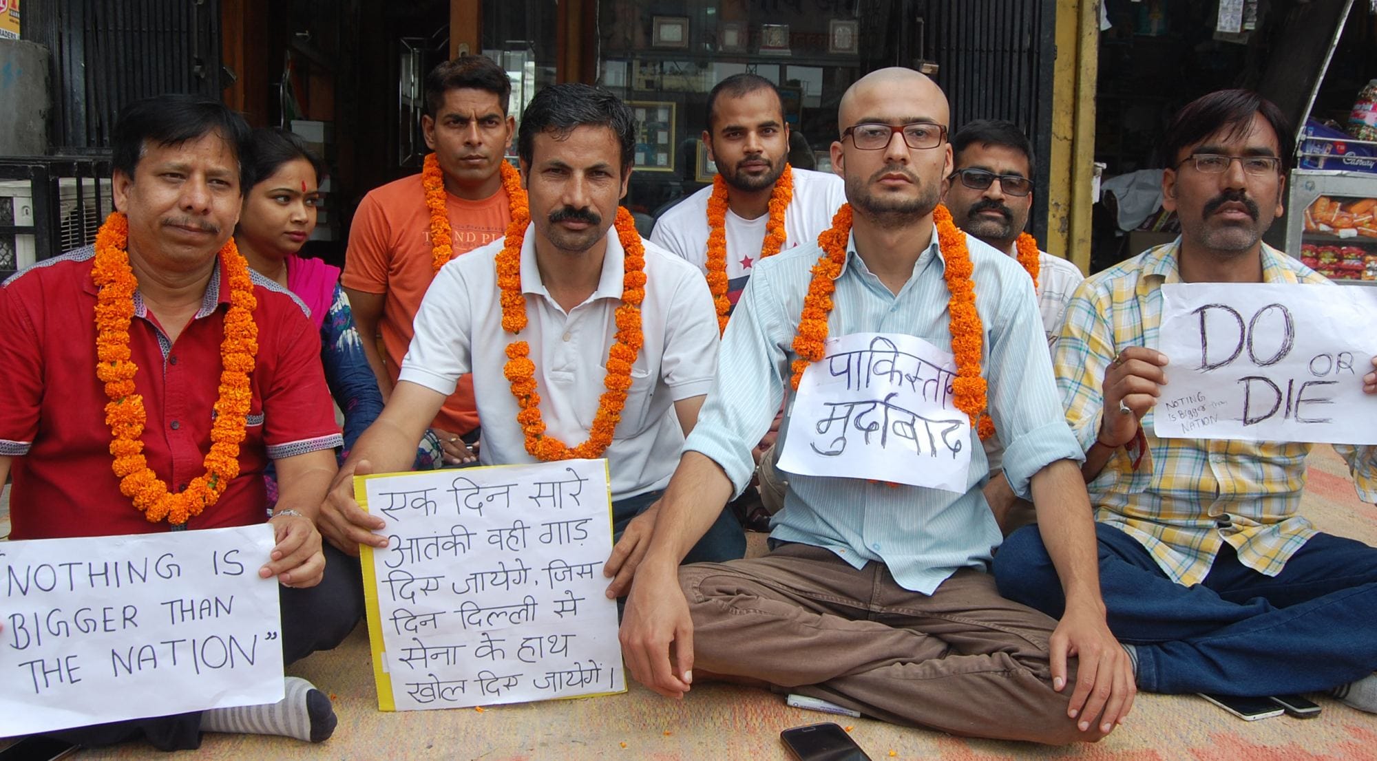 people in anger on uri attack.