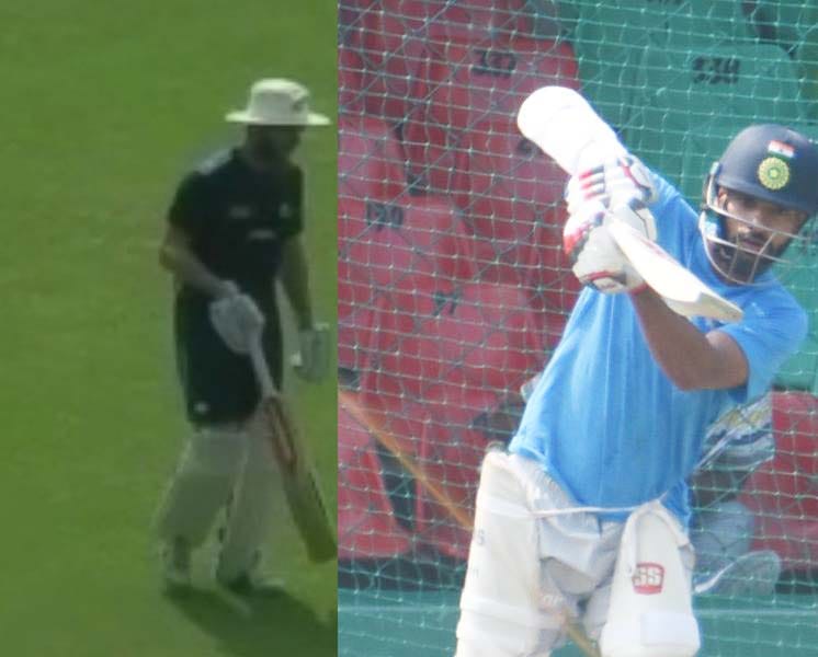 India and New Zealand at the Green Park Stadium, practice, players were upset by strong sunlight