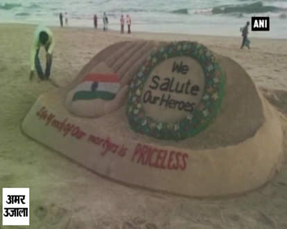 Uri attack: Sand artist pays homage to slain soldiers