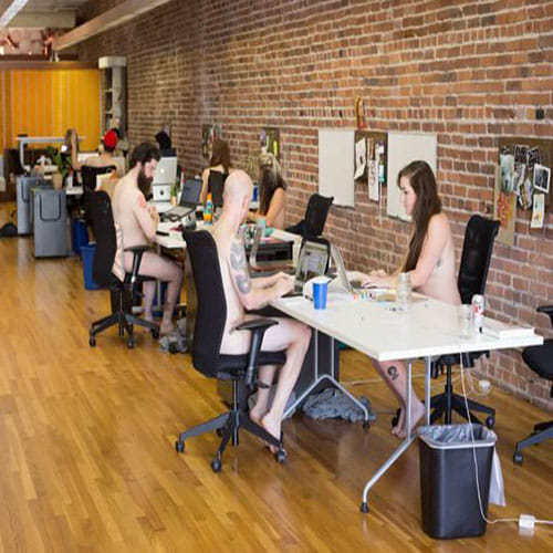 Naked Employees in Software Company