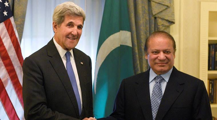 Nawaz Sharif meets John Kerry amid tensions with India