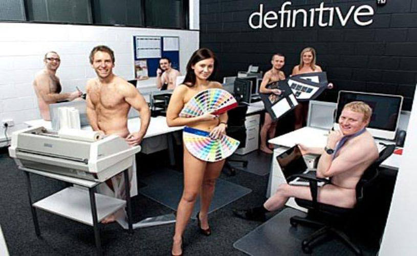 Naked Employees in Software Company