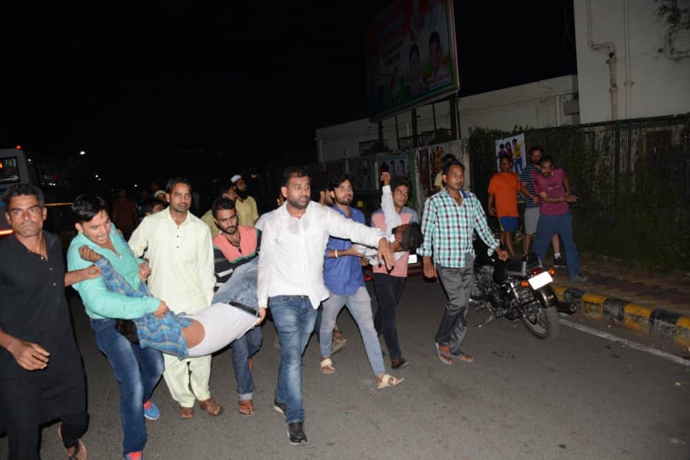 police beating innocent people, publice got angry