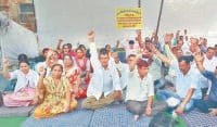 lab technician, strike, patent, hospital, karnal