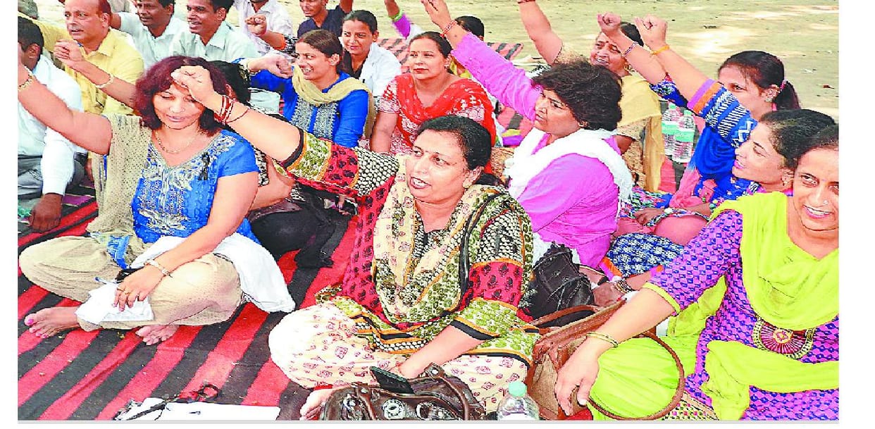 strike, lab technician, haryana, yamunanagar