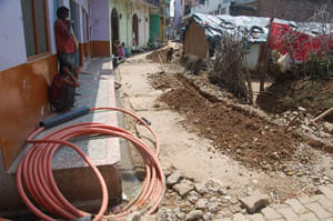 14 million deposit made , roads dismantled