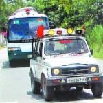 पुलिस सुरक्षा में सदा-ए-सरहद बस