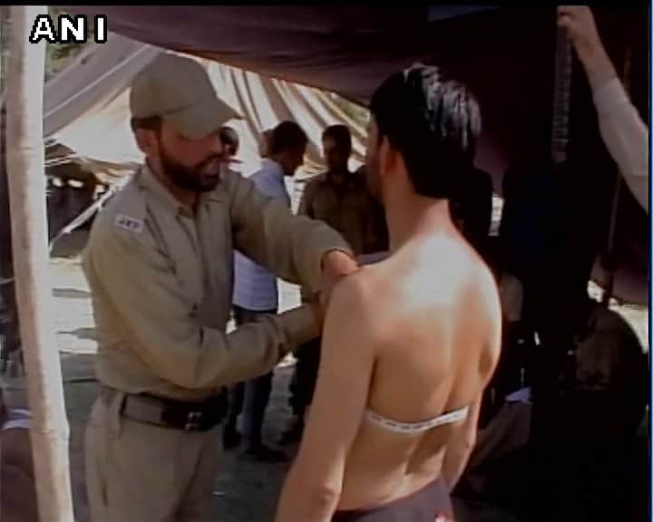 thousands of youth participated in police recruitment in kashmir valley