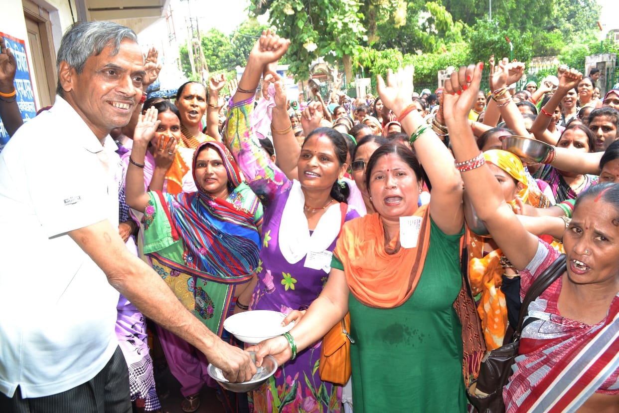 Anganwadi workers sought by begging 
