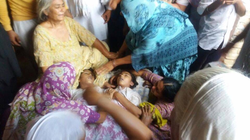 Amritsar bus tragedy funaral of three children at amritsar