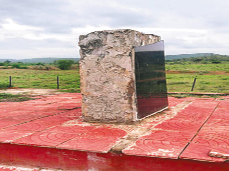 Police could not make the monument again