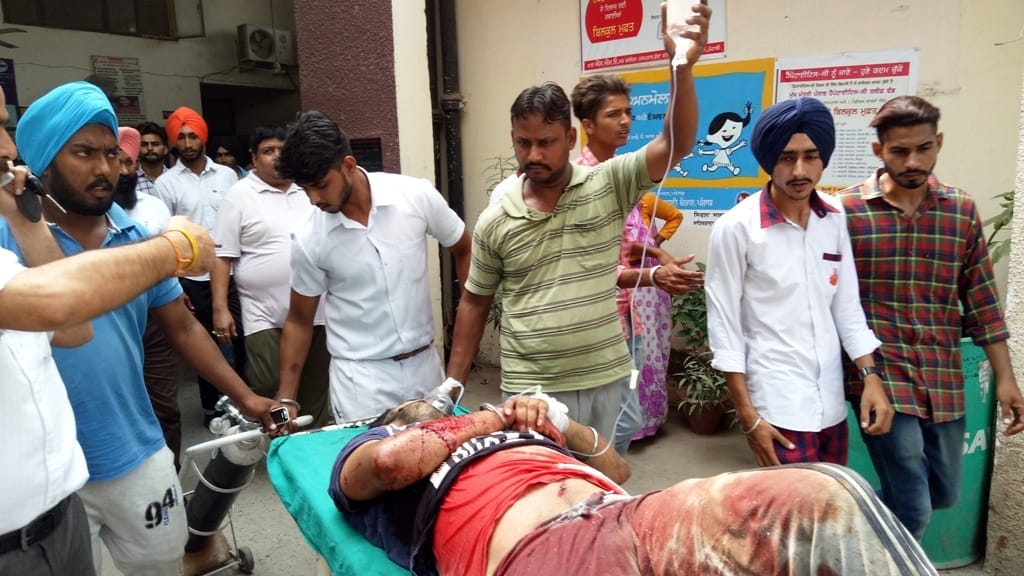Dera Bassi, firing, critical condition, firing, derabassi firing, chandigarh, crime