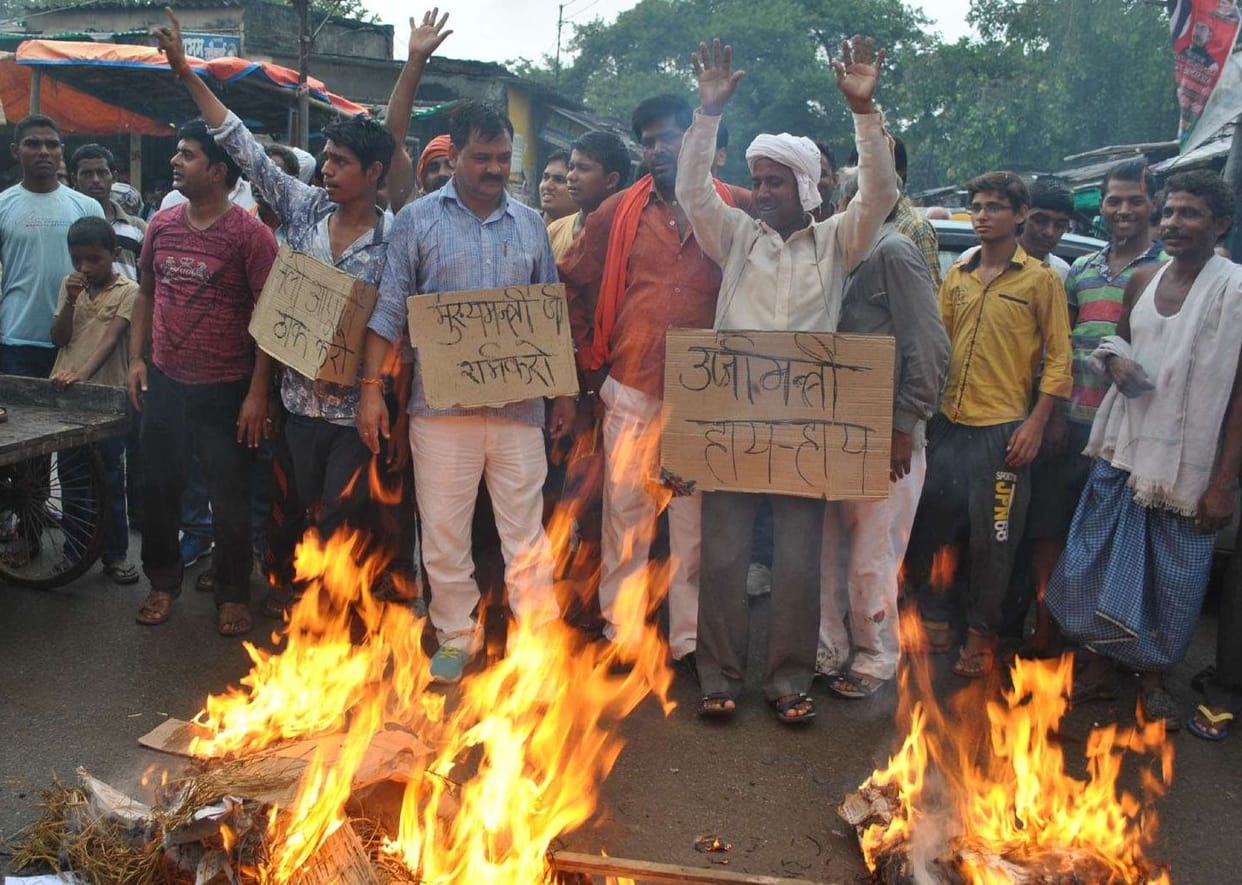 Protest over electricy cut