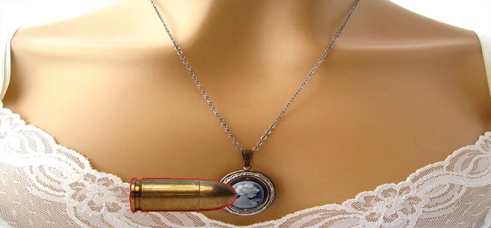 man fired girl in gurgaon locket saved her life  