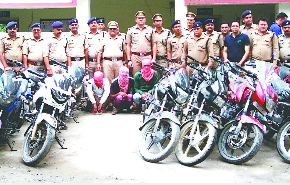  33 bikes stolen three holding kingpin absconding