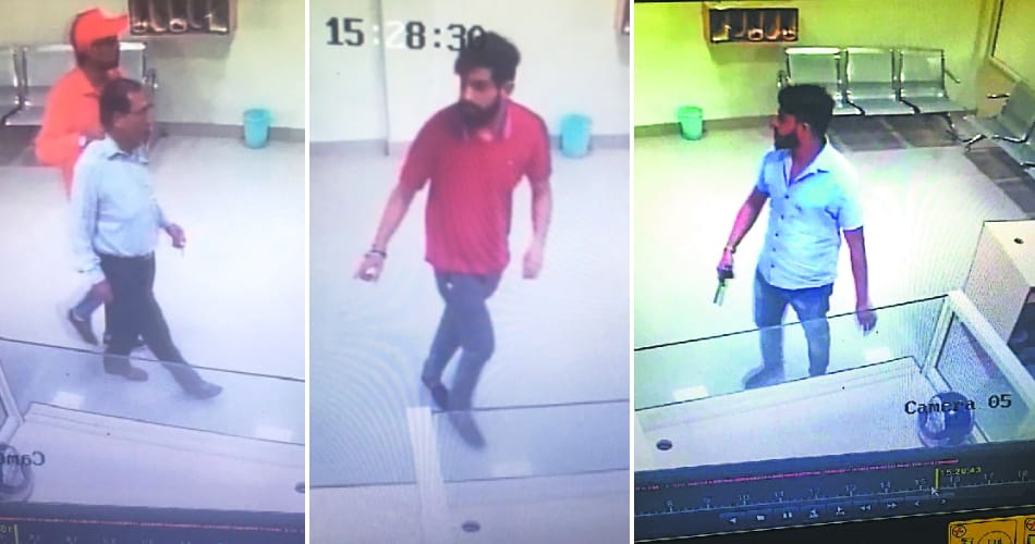 3 minutes from and took away 12 Lakh from the bank, incident captured in CCTV