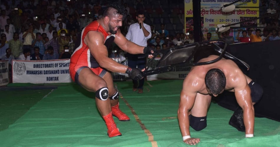 indian extreme wrestling like wwe in mdu rohtak on international sports day